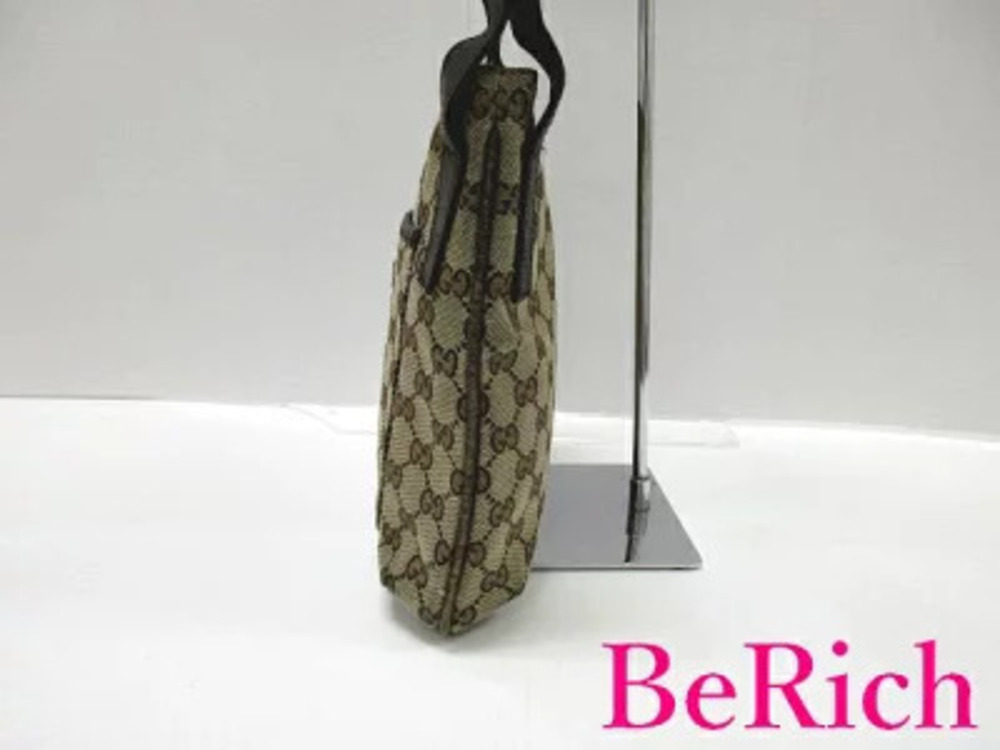 Gucci GG Bag Brown Crossbody Canvas Leather Beige Shoulder Brown Tan